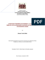 A Internação Psiquiátrica Involuntária e A Lei 10.216.2001.