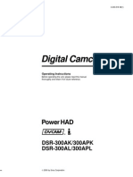 Sony DSR-300A Operation Manual 