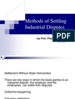 Methods of Settling Industrial Disputes