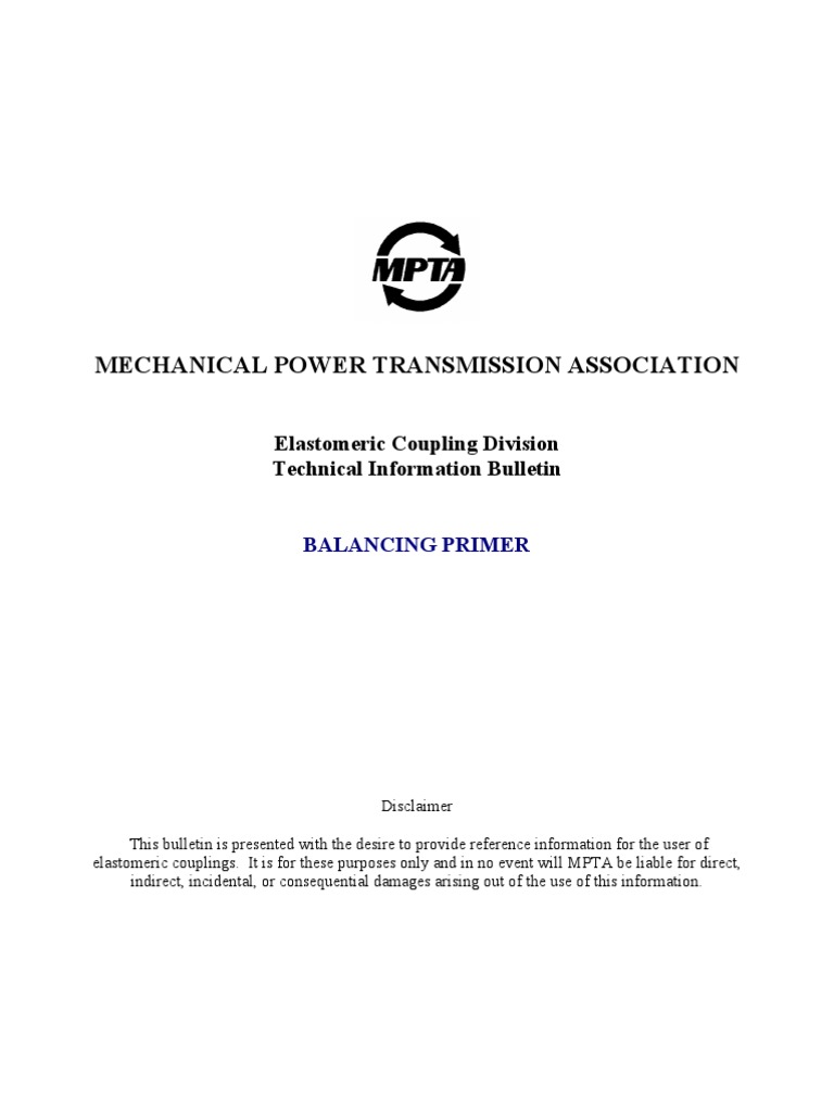 MPTA Balancing Primer | PDF