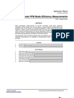 Performing Accurate PFM Mode Efficiency Measurements: Application Report