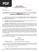 IRR of RA 9165