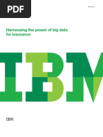 Harnessing The Power of Big Data For Insurance: White Paper