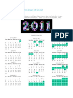 Kalendar Malaysia 2011 Dengan Cuti Sekolah