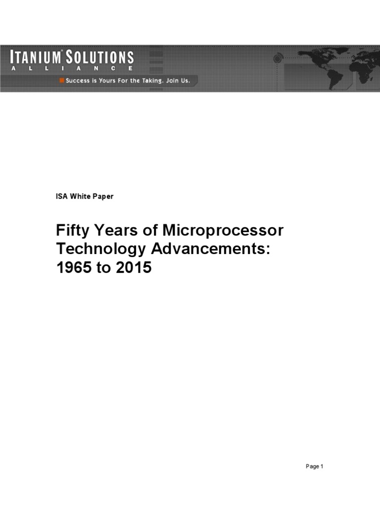 Latest Advancements in Microprocessor | PDF | Multi Core Processor | 64 ...