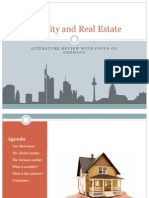 Mobility and Real Estate: Literature Review With Focus On Germany