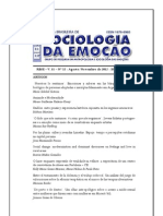 Revista Brasileira de Sociologia da Emoção - RBSE