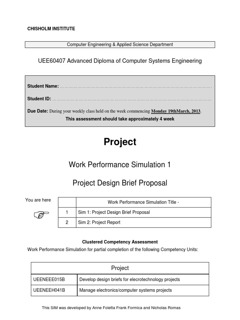 Sim 1 Project Design Brief | PDF | Internet | Server (Computing)