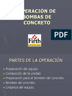 OPERACIÓN DE BOMBAS DE CONCRETO