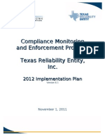 2012 Texas RE Implementation Plan 2012 REV NERC 05DEC2011