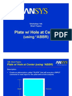 PLT / H L TC T Plate W/ Hole at Center: (Using ABBR) (G)