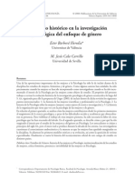 desarrollo historico en la investigación del enfoque de genero