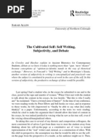 Allen, Sarah - The Cultivated Self_ Self Writing, Subjectivity, And Debate