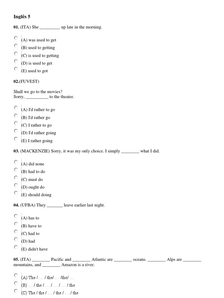 English Grammar Practice Exercises | PDF