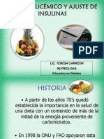 Indice Glucemico y Ajuste de Insulinas