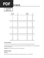 O-Level Physics: Paper 5054/01 Multiple Choice