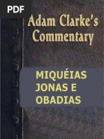 Comentário Adam Clarke - Miquéias, Jonas e Obadias