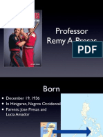 Powerpoint Presentation On Professor Presas