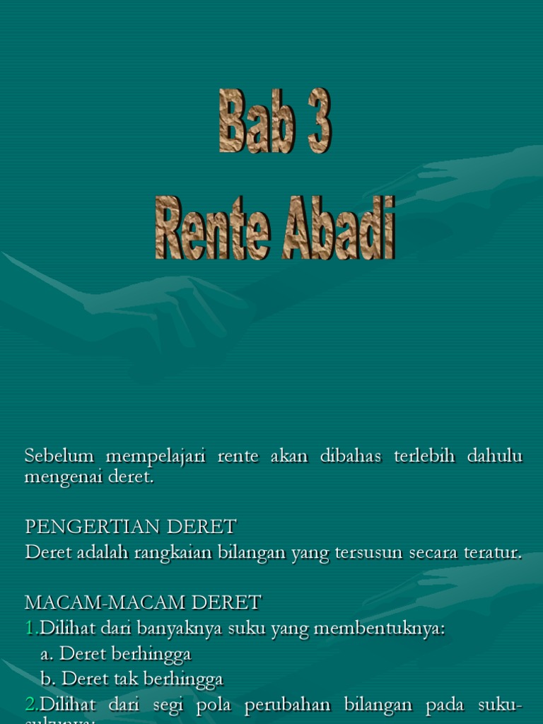 Rente Abadi | PDF