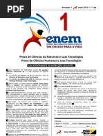 Simulado 1 Pré-Enem 2012 1º dia Questões SEE-AC