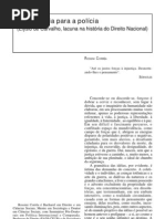 Da anarquia para a polícia