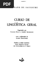Curso de Linguística Geral Saussure