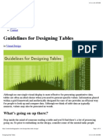 Designing Data Tables