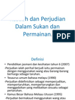 Rasuah Dan Perjudian Dalam Sukan Dan Permainan