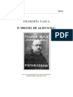 Alzo Miguel de - Filosofia Vasca