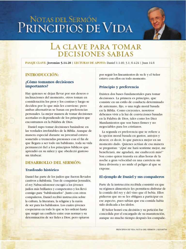 Clave para Tomar Decisiones Sabias | PDF | Daniel (figura bíblica ...