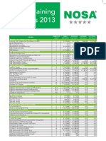 NOSA-National Price List 2013