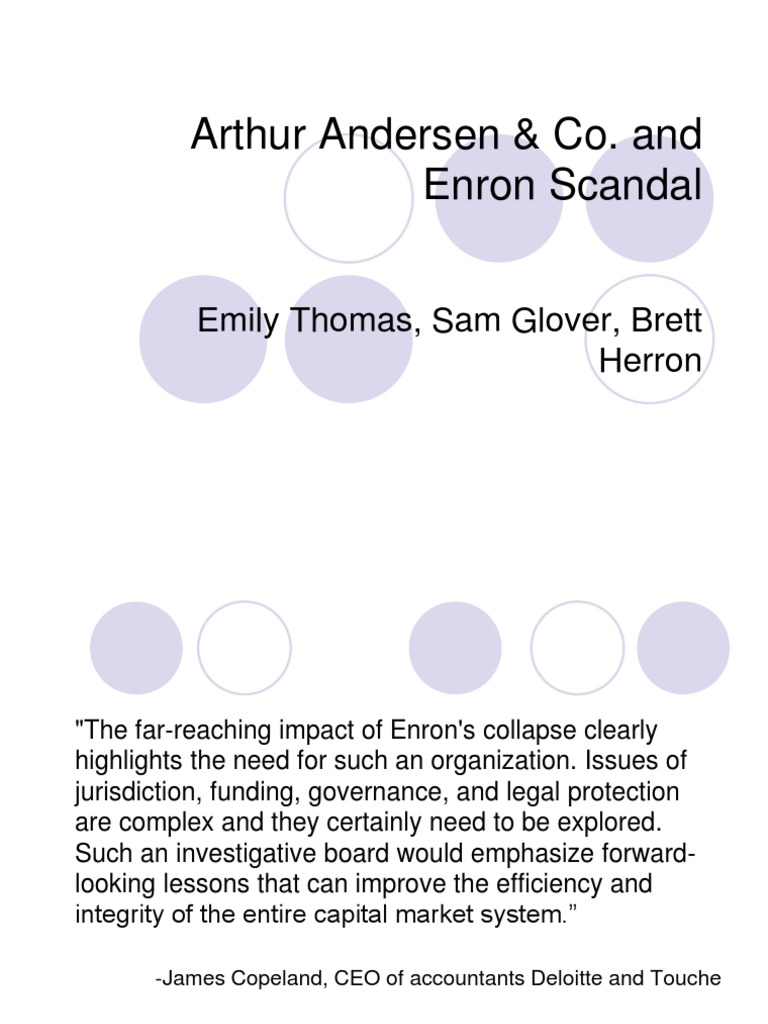 Arthur Andersen | PDF