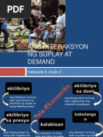 Ang Interaksyon NG Suplay at Demand