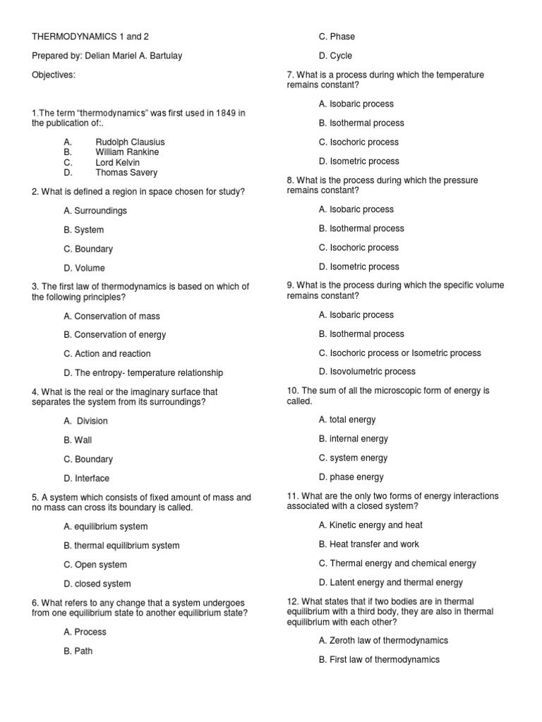 Understanding the Zeroth Law of Thermodynamics | PDF | Thermodynamics ...