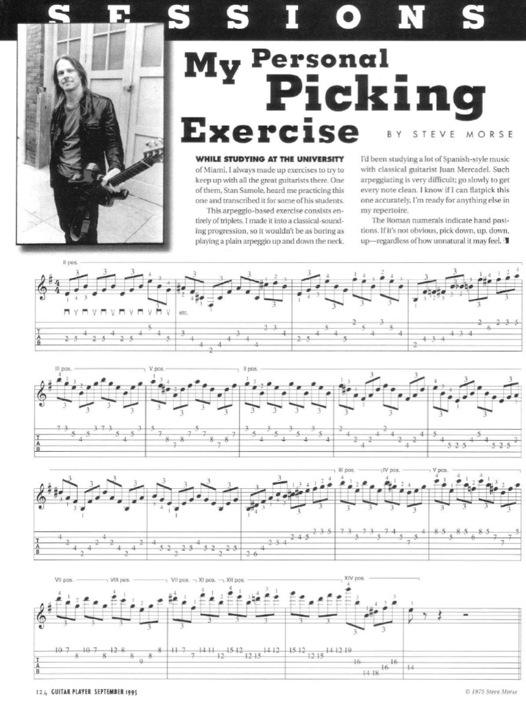Steve Morse - Picking Exercise | PDF | Foreign Language Studies