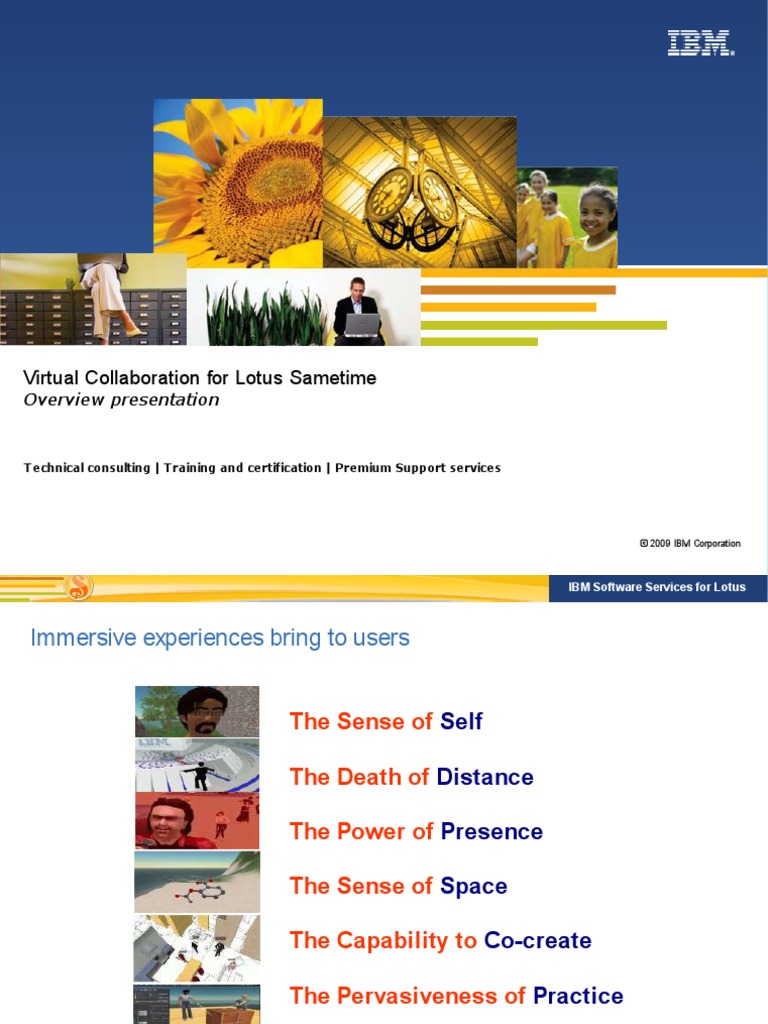 Lotus Sametime 3D PDF Ibm Notes Virtual Reality