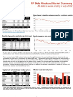 RP Data Weekend Market Summary (7 July 2013)