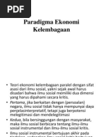 Paradigma Ekonomi Kelembagaan