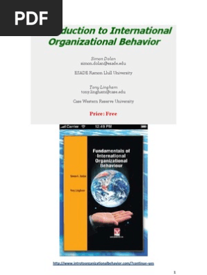 International Anizational Behavior Pdf Correlation And Dependence Anizational Behavior