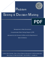 Effective Problem Solving and Decision Making