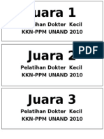 Label Juara Dokter Kecil