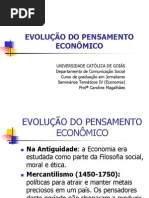 EVOLUÇÃO DO PENSAMENTO ECONÔMICO (1)