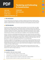 Download Unit 46 Tendering and Estimating in Construction by Thulasirajan Krishnan SN152241313 doc pdf
