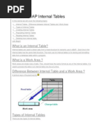  SAP Internal Tables