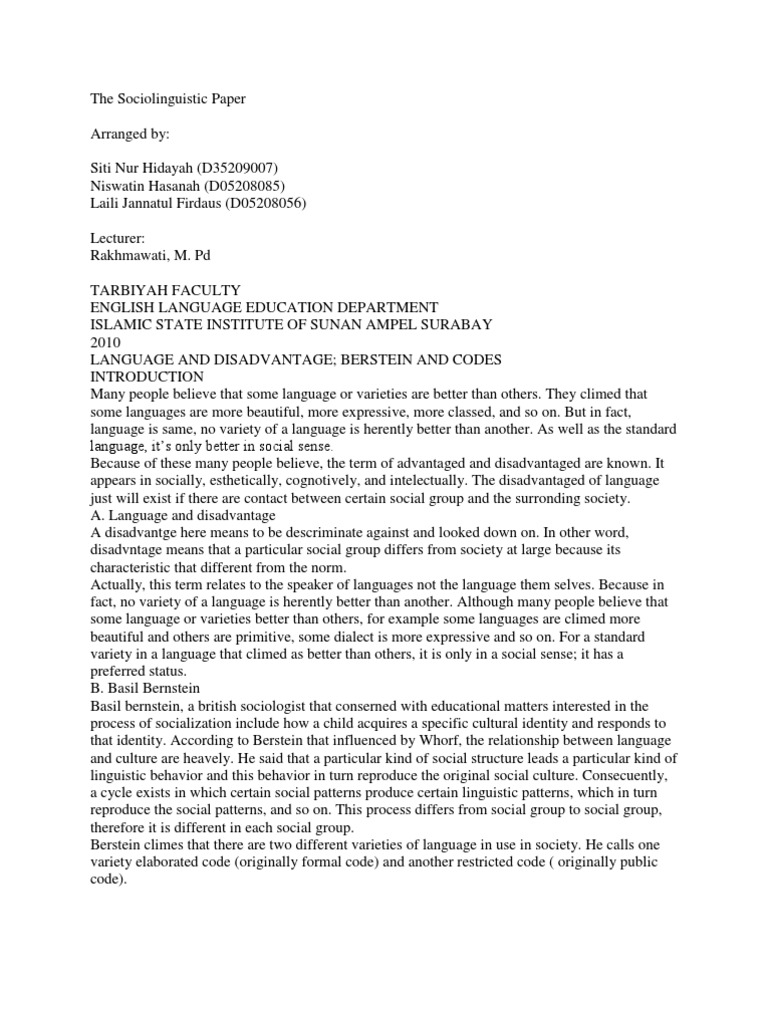 How to write a sociolinguistics essay picture