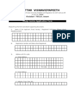 Purvottar Study Centre Form