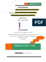 6248608 Summer Training Project Report on Idbi Bank 120301024133 Phpapp01