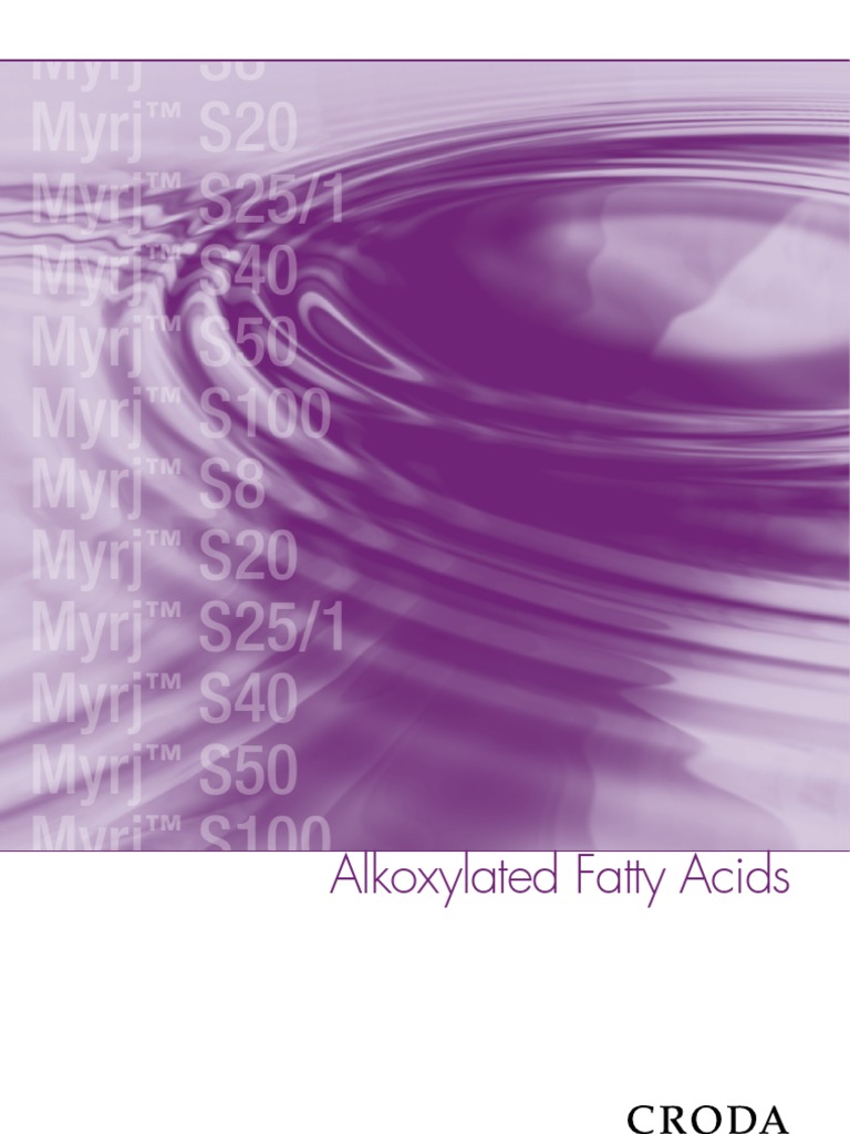 Alkoxylated Fatty Acids Polyethylene Glycol Chemical Substances