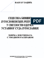 Secesija bivših jugoslovenskih republika u svetlosti odluka Ustavnog suda Jugoslavije(1)