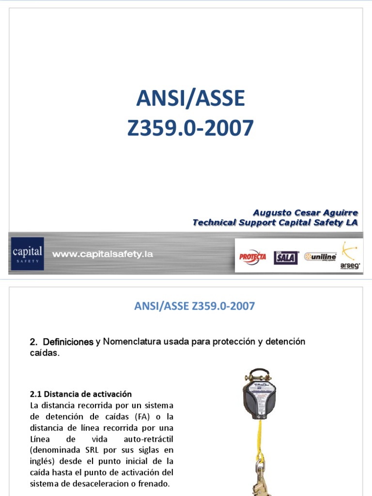 Ansi Z359.1 De 2007